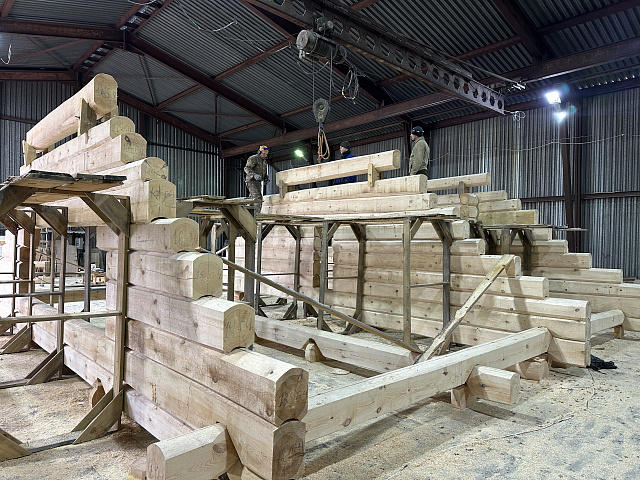 Уникальные дома из розового кедра Горного Алтая! Лафет камерной сушки. Онлайн-трансляция строительства